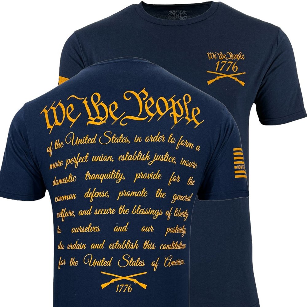 Howitzer Style Men's T-Shirt WE WIL DEFEND Militar